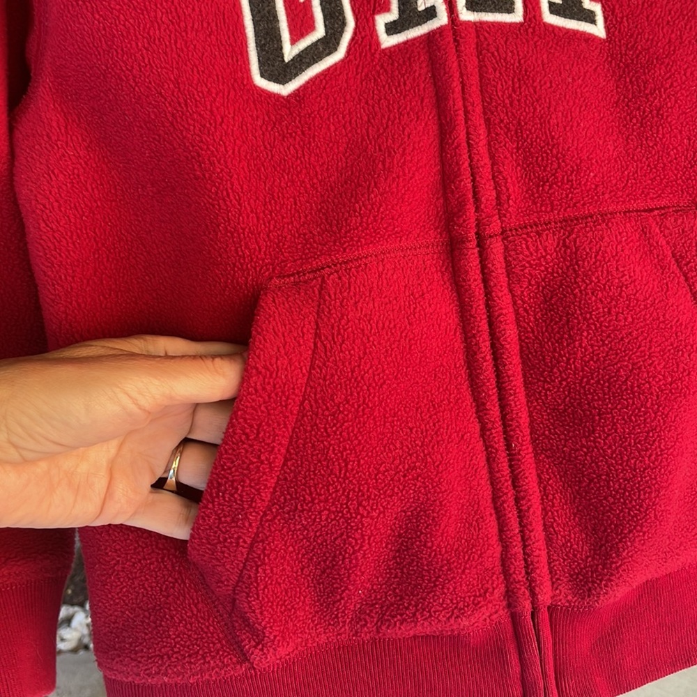 Relisted 2/16 Boys GAP Fleece Full Zip Jacket Small (6-7) Hoodie Red  Sweatshirt - Picture 13 of 17